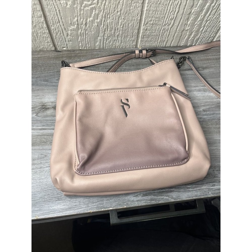 Simply Vera Vera Wang Signature Crossbody‎ Bag Prairie Pink Ombre Handbag Purse